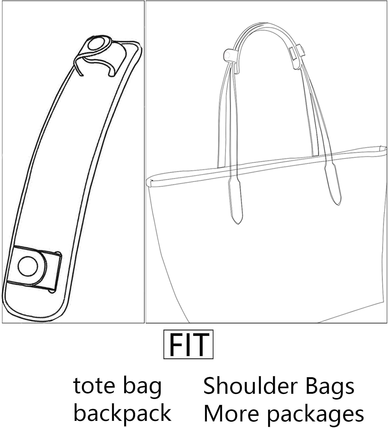 Anti-Skid Leather Shoulder Strap Pad for Bags and Accessories