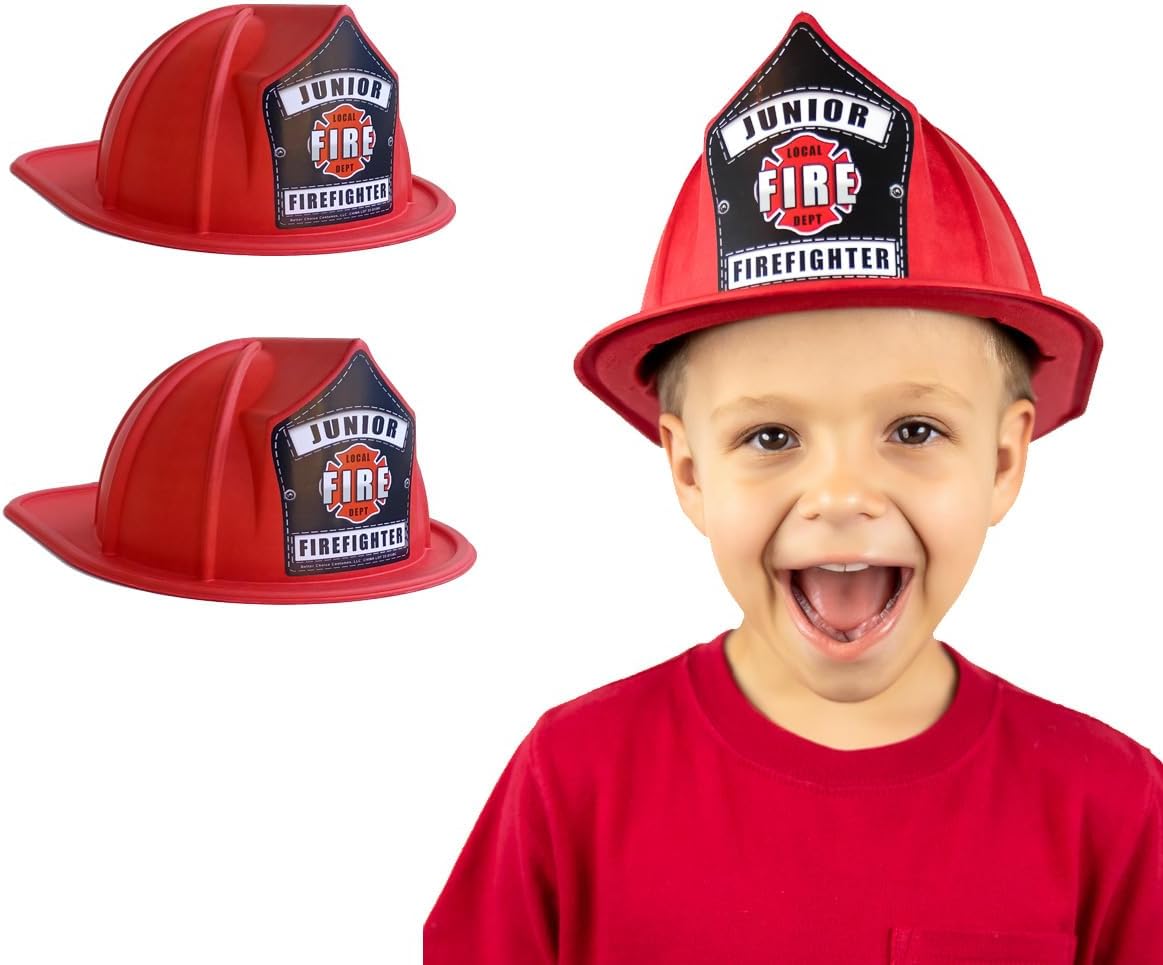 Non Plastic Molded Paper Firefighter Hat for Kids