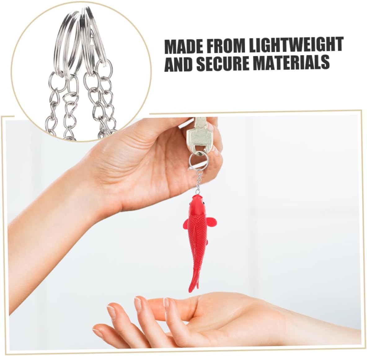 Healifty 8pcs Cute Fish Keychain for Boys and Girls
