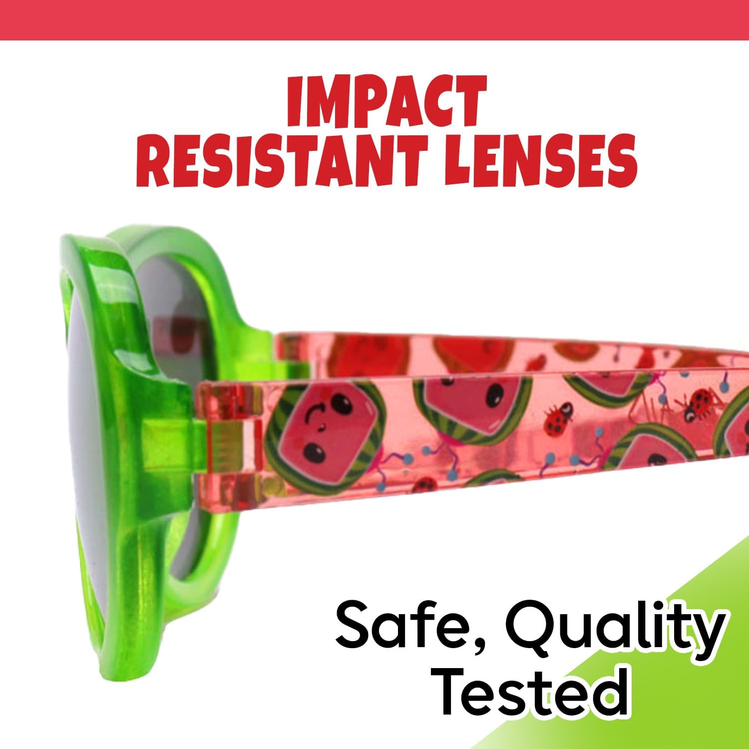 Sun-Staches Kids Sunglasses with UV Protection and Soft Carry Case
