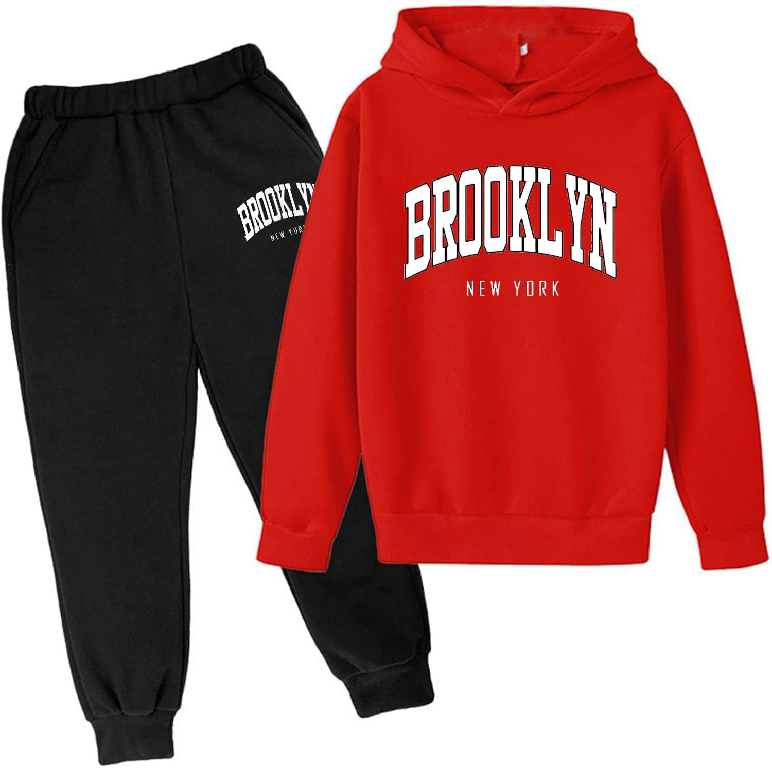 Kids Printed Hoodie Set for Boys 0-3 Years