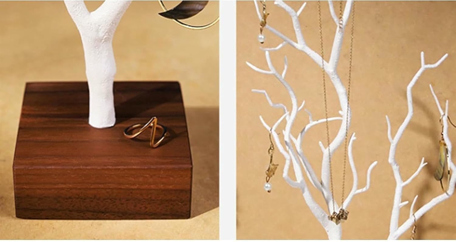 Antler-Shaped Jewelry Display Stand for Earrings and Necklaces