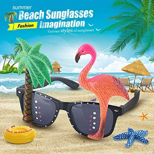 POPLAY Funny Party Sunglasses 4 Pair Hawaiian Style