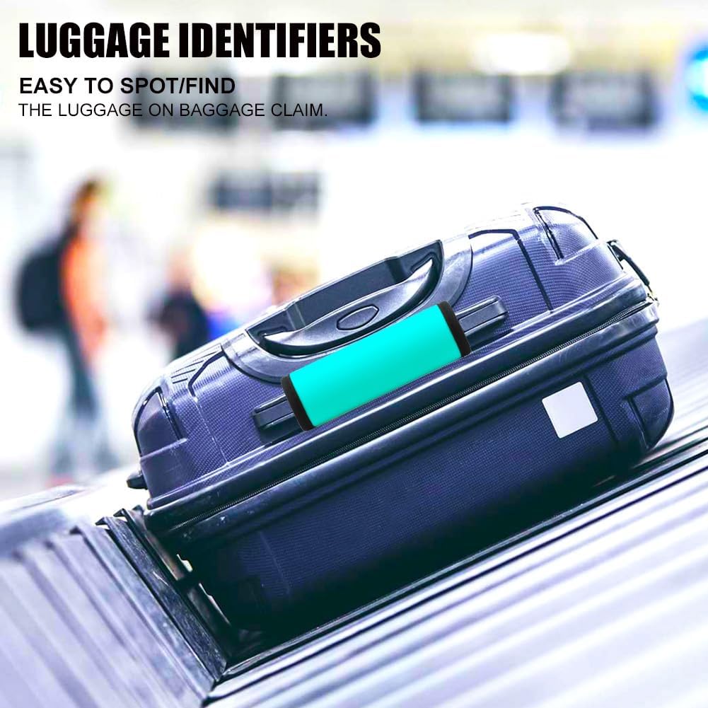 BAGSWEET Luggage Handle Wrap 6 Pack - Aqua