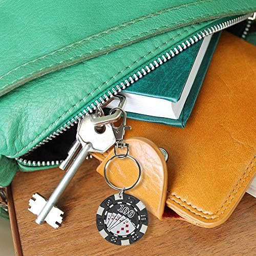 ArtCreativity Poker Chip Keychains for Kids Pack of 12
