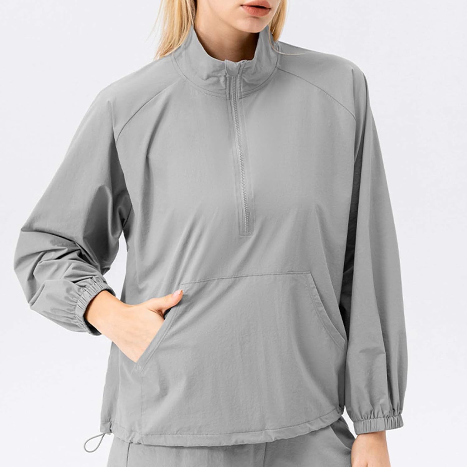 Womens Long Sleeve Fleece Pullover Hoodie with Pocket