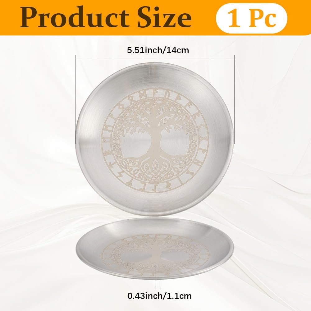 Tree of Life Altar Plate Jewelry Dish for Meditation and Incense