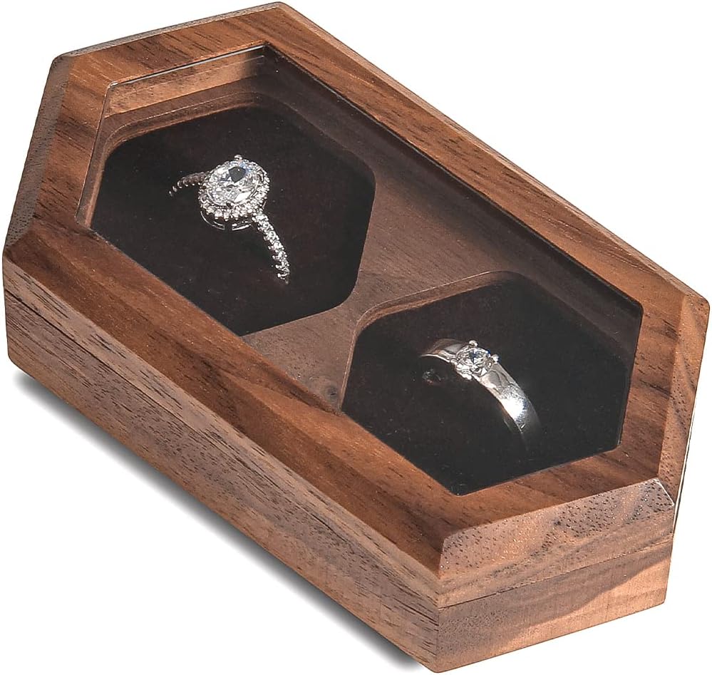 Wislist Double Ring Box for Wedding Ceremony