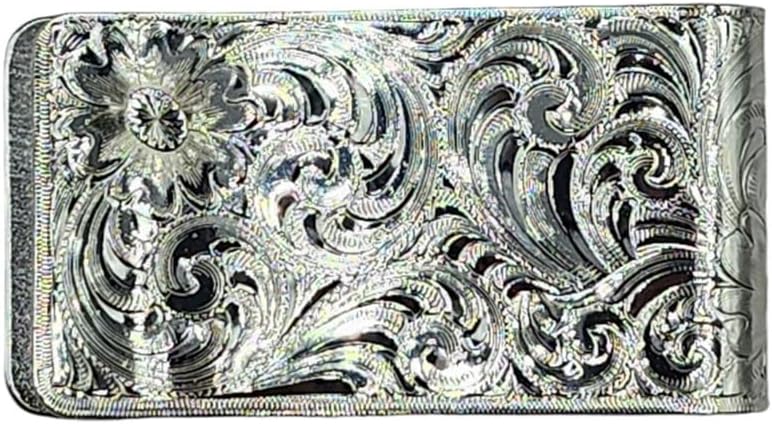 Montana Silversmiths Engraved J Money Clip