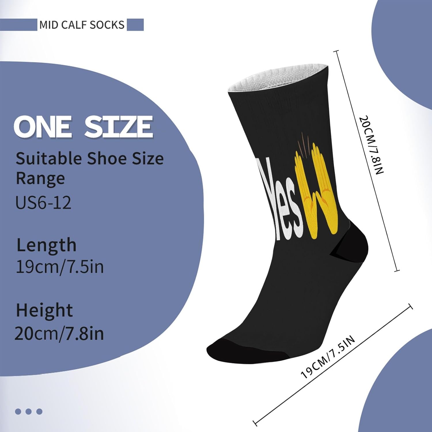 F Yes Thigh High Socks for Boys Duck Boot Socks