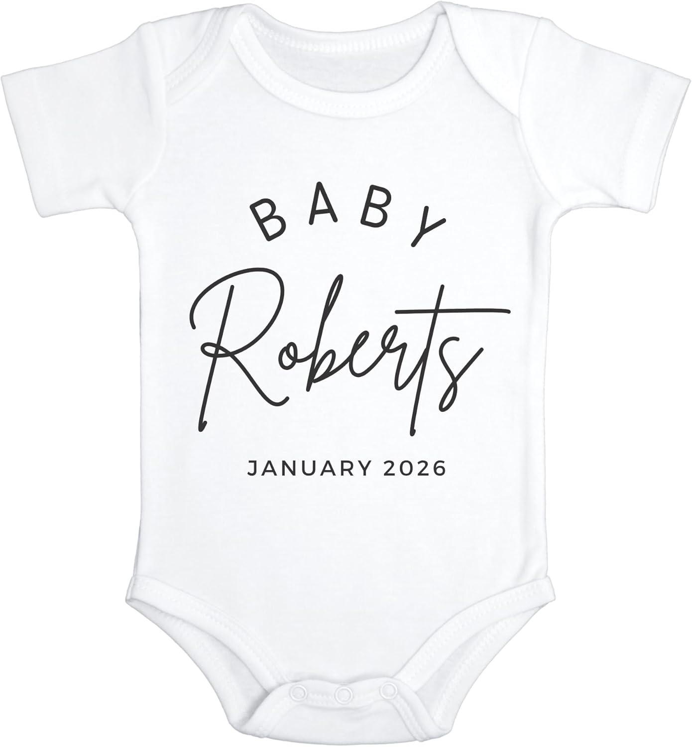 Custom Baby Pregnancy Announcement Bodysuit 1