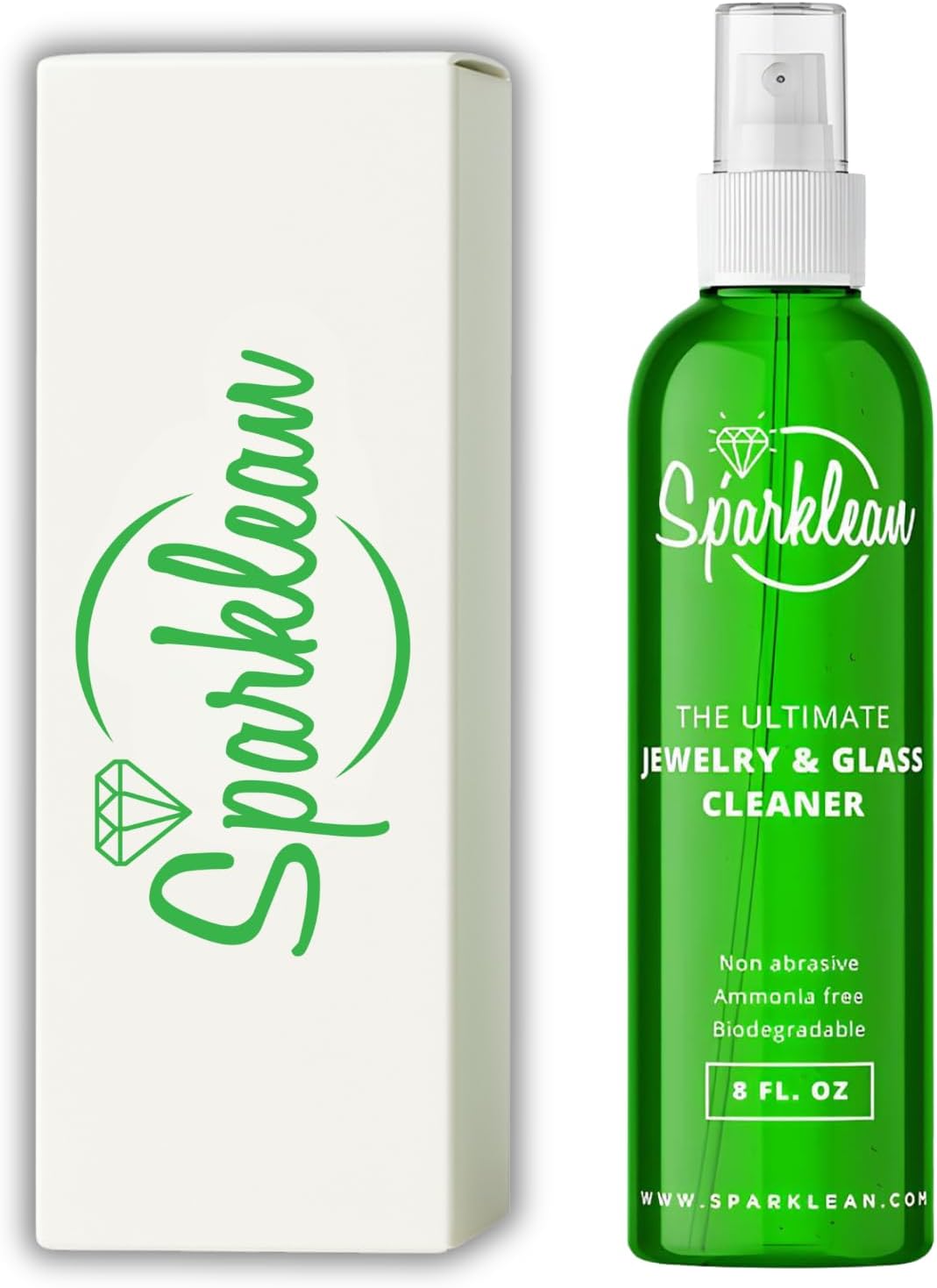 Sparklean Jewelry Cleaner Solution - Premium Spray for All Jewelry