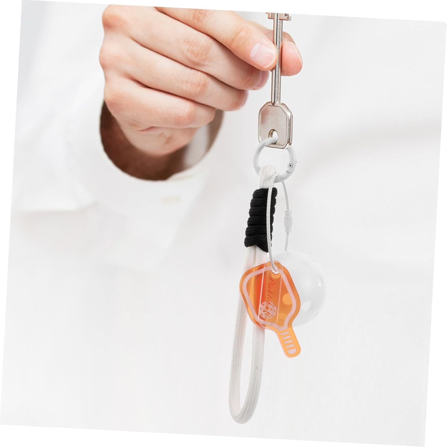 Pickleball Keychain For Kids Adults Mini Sports Ball Keyring