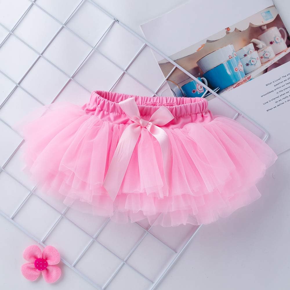 Anbaby Baby Girls Tutu Skirt with Padded Shorts