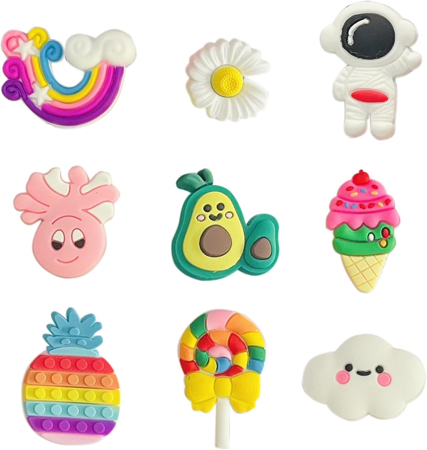 Monochef Shoe Charms 30 Pack for Girls Teens