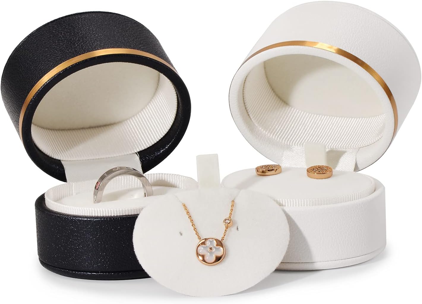 Oirlv Leather Ring Box for Jewelry and Engagement Proposal