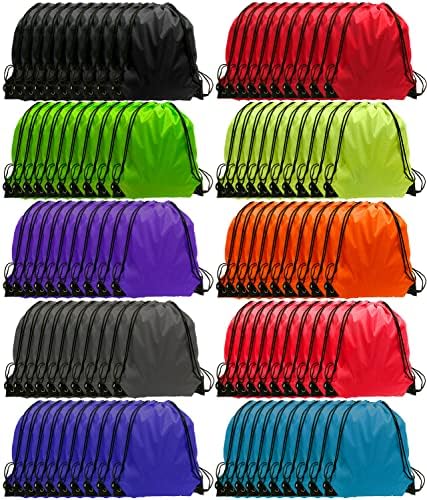GoodtoU Drawstring Backpacks 100 Pcs 10 Colors
