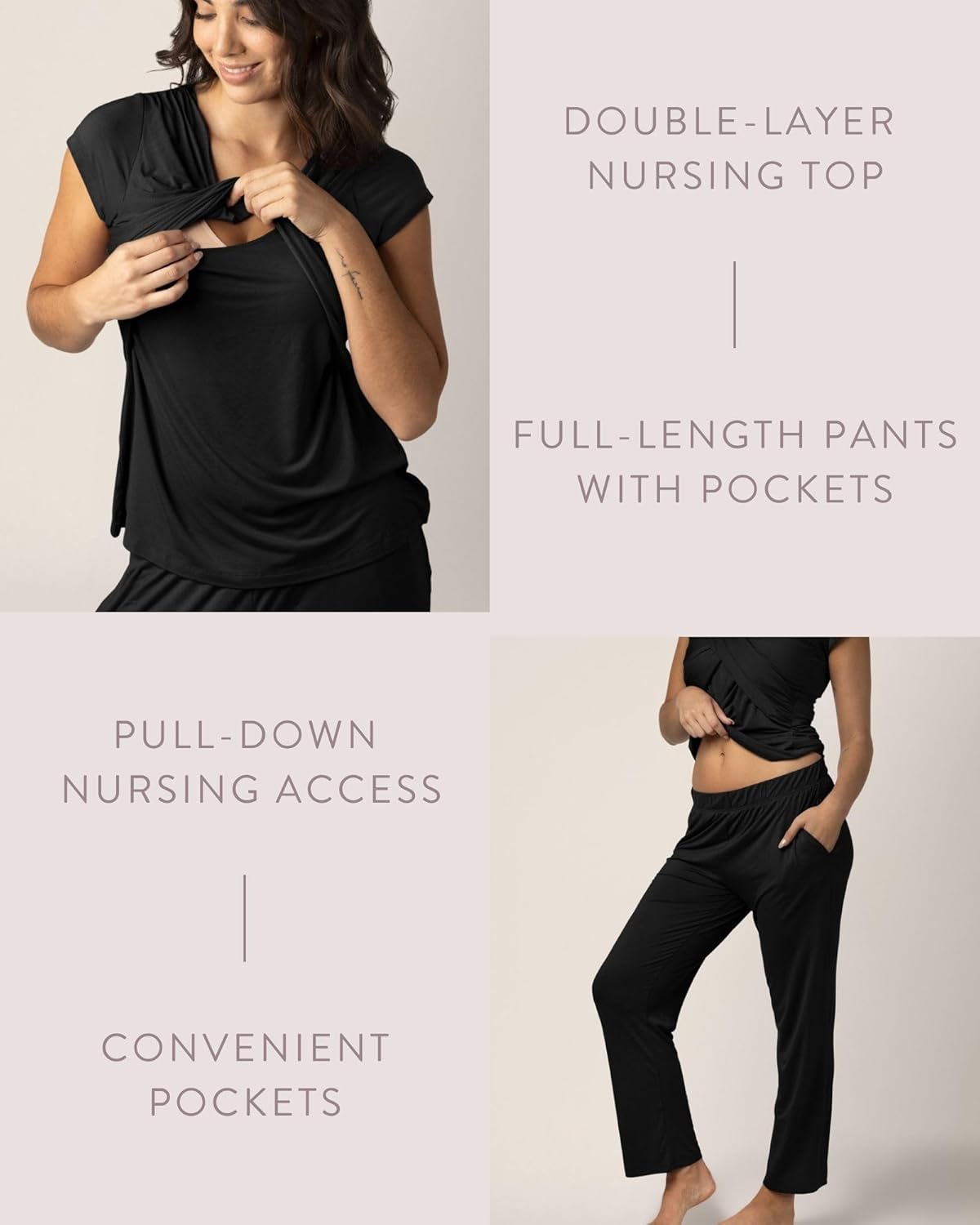 Kindred Bravely Davy Maternity Pajama Set for Women