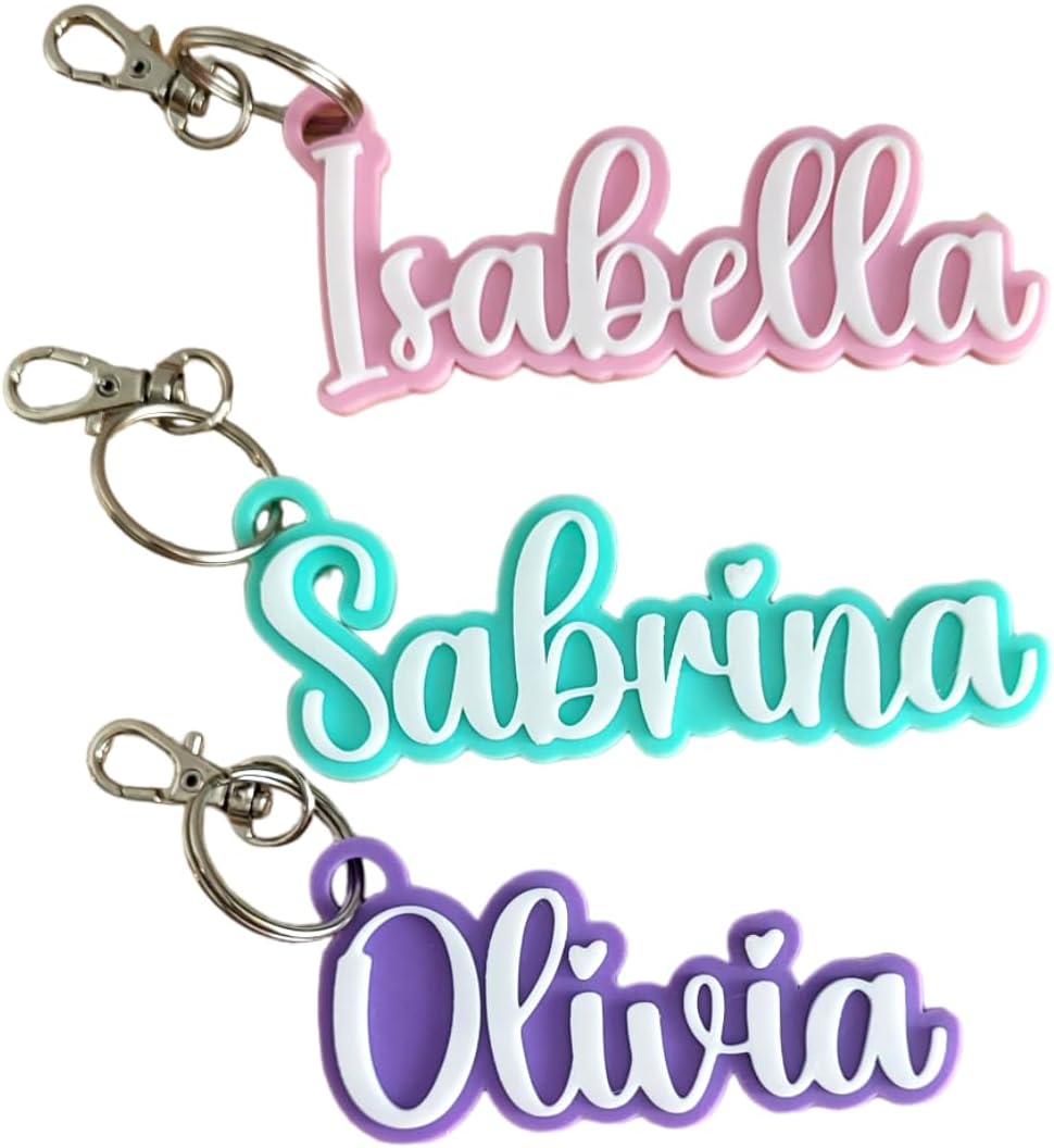 Custom Keychain with Clip and Split Ring