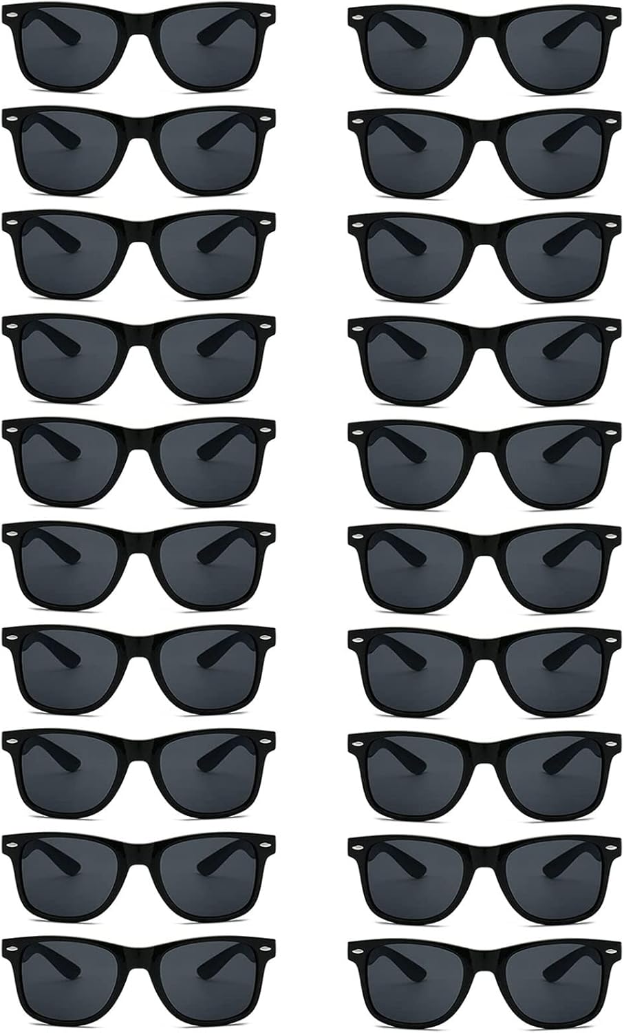 20 Pairs Retro 70s 90s Sunglasses for Adults and Teens