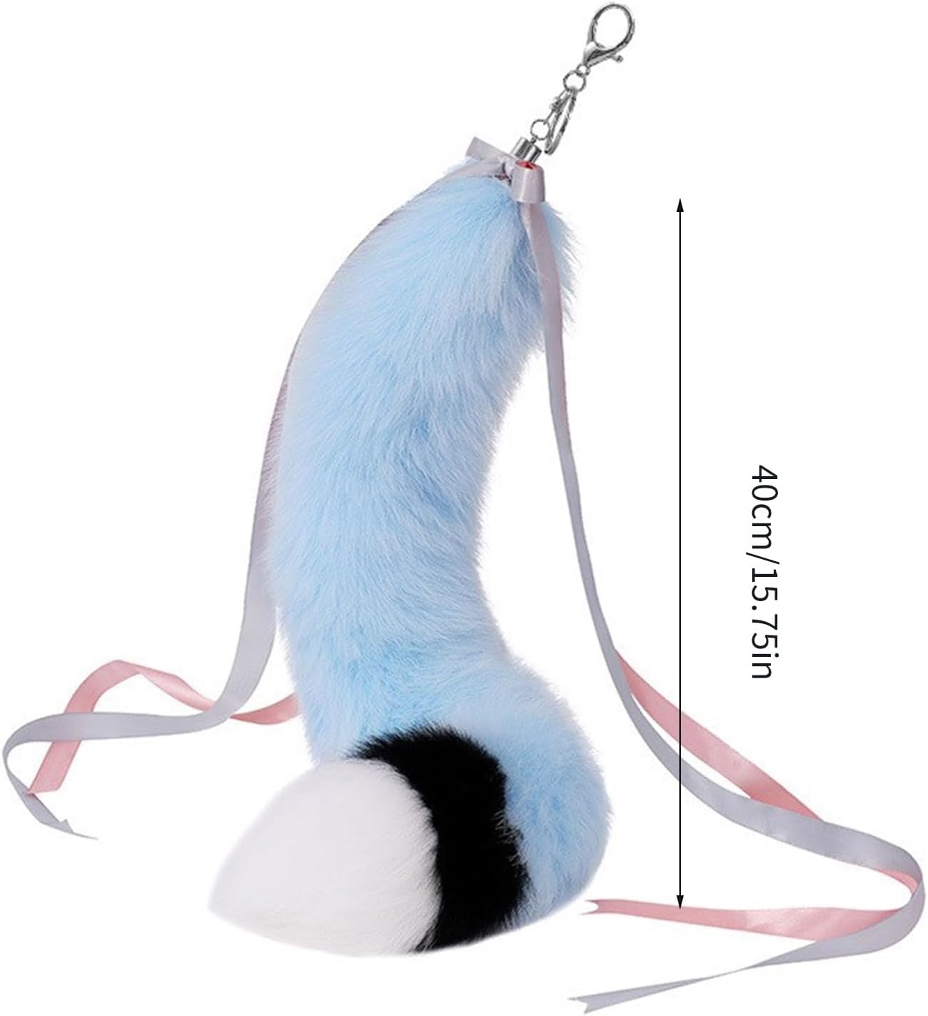Ribbon Plush Tail Keychain Pendant For Men And Women