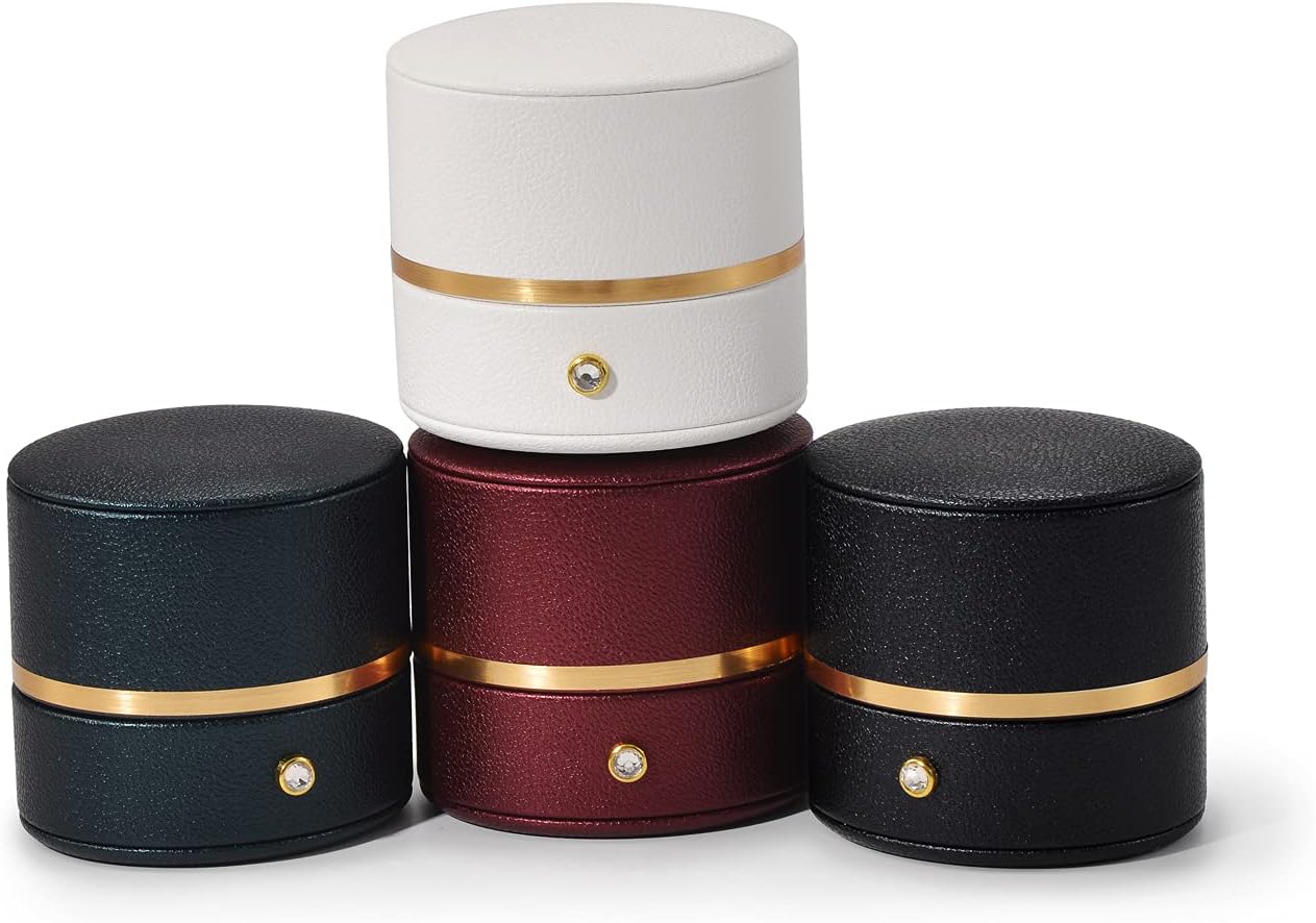 Oirlv Leather Ring Box for Jewelry and Engagement Proposal
