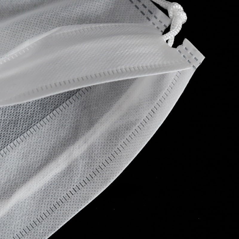 10PCS White Non-Woven Drawstring Bags 30x25cm