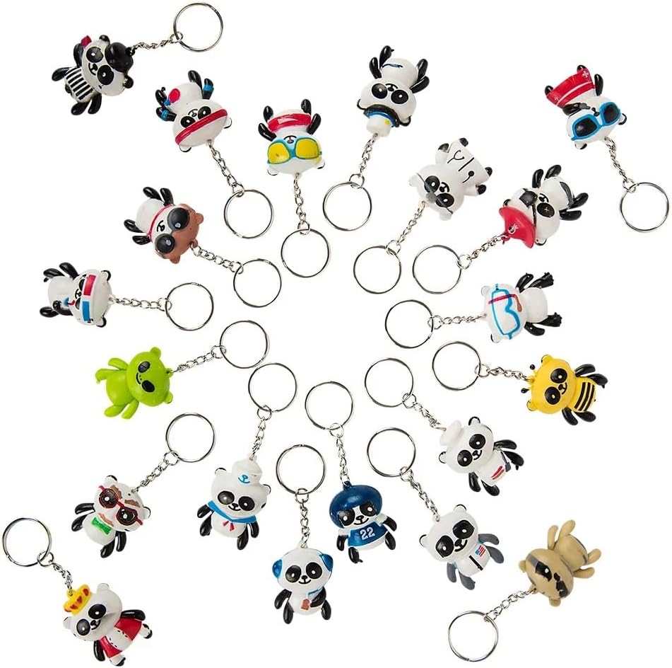 15 Inch Collectible Panda Keychains 20 Pack