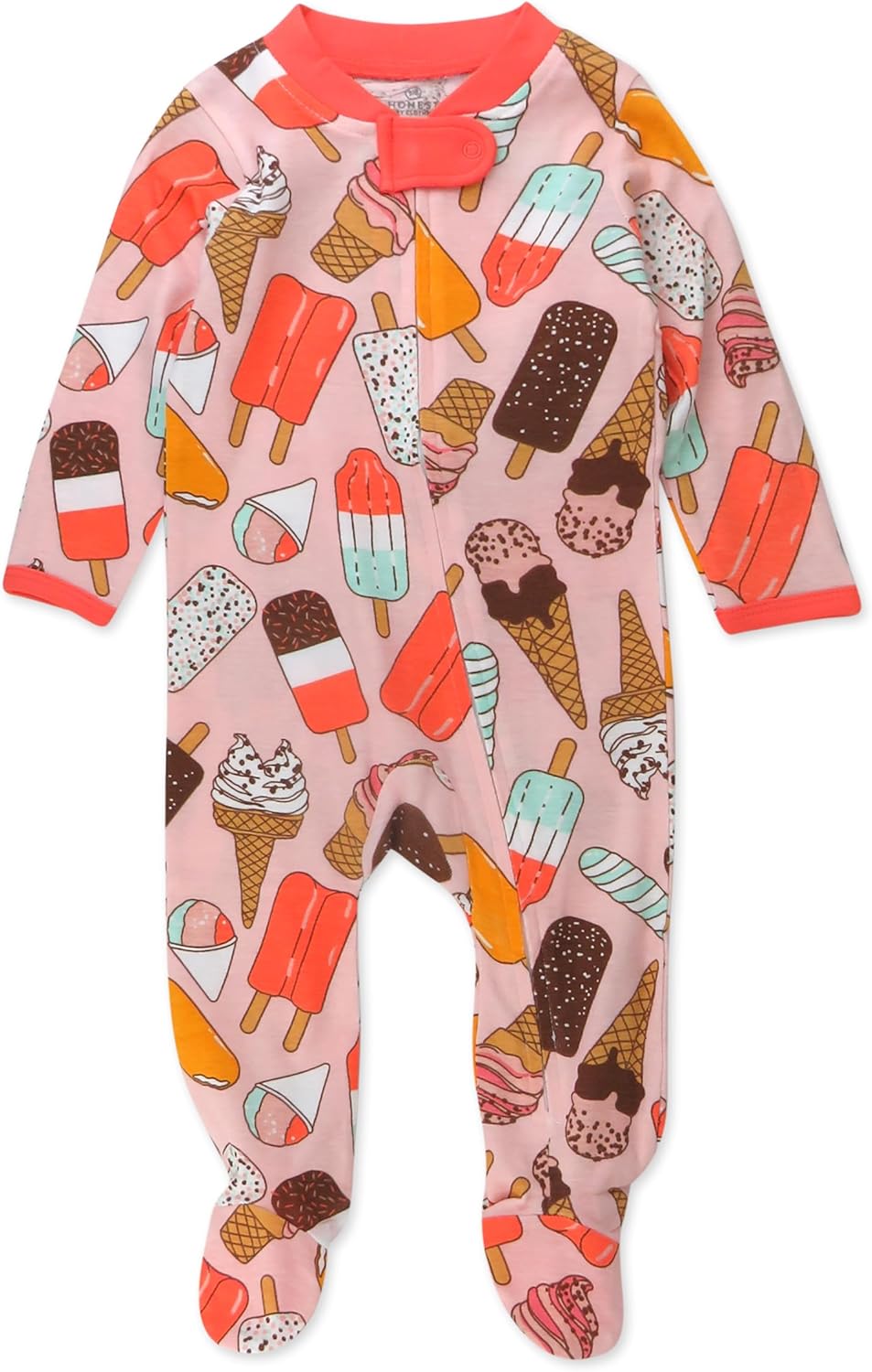 HonestBaby Organic Cotton Sleep Play Pajama Sleeper for Baby Girls