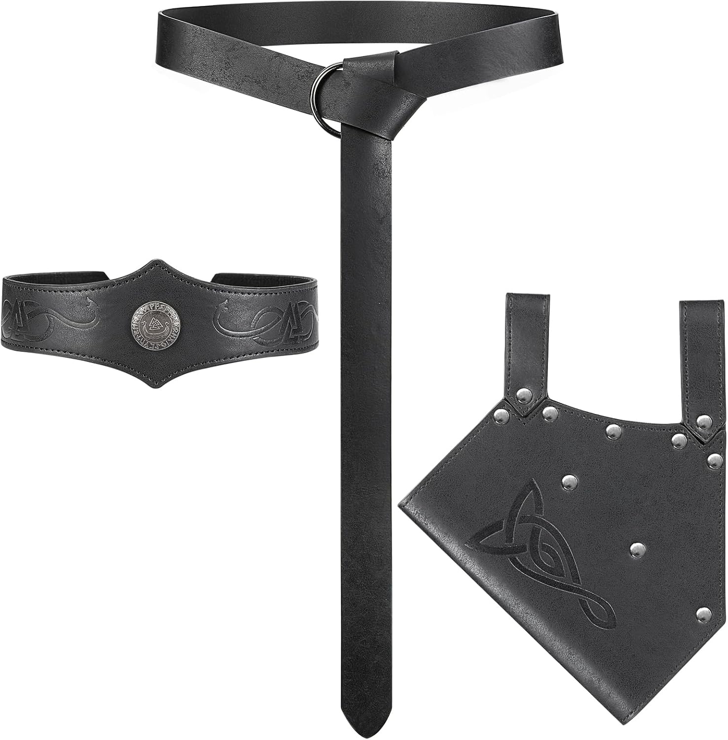 3PCS Renaissance Accessories Set for Medieval Halloween Cosplay