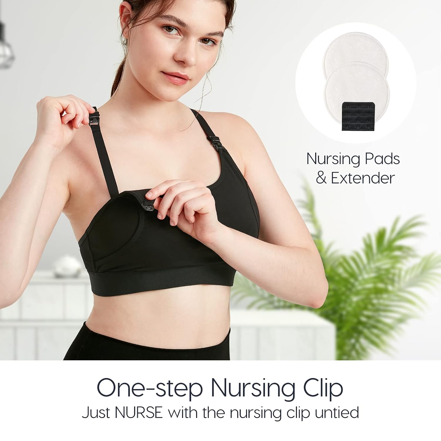 Lupantte Hands Free Pumping Bra 2 Pack for Women