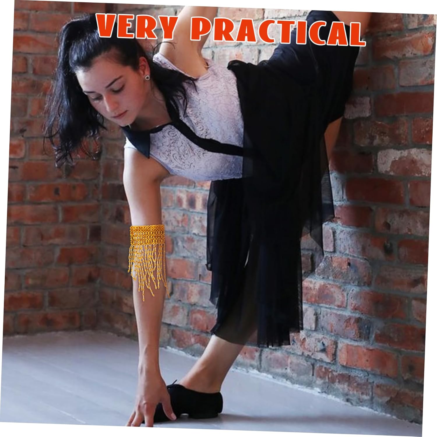 Hemoton Tassel Armlet Chains for Women Belly Dancing