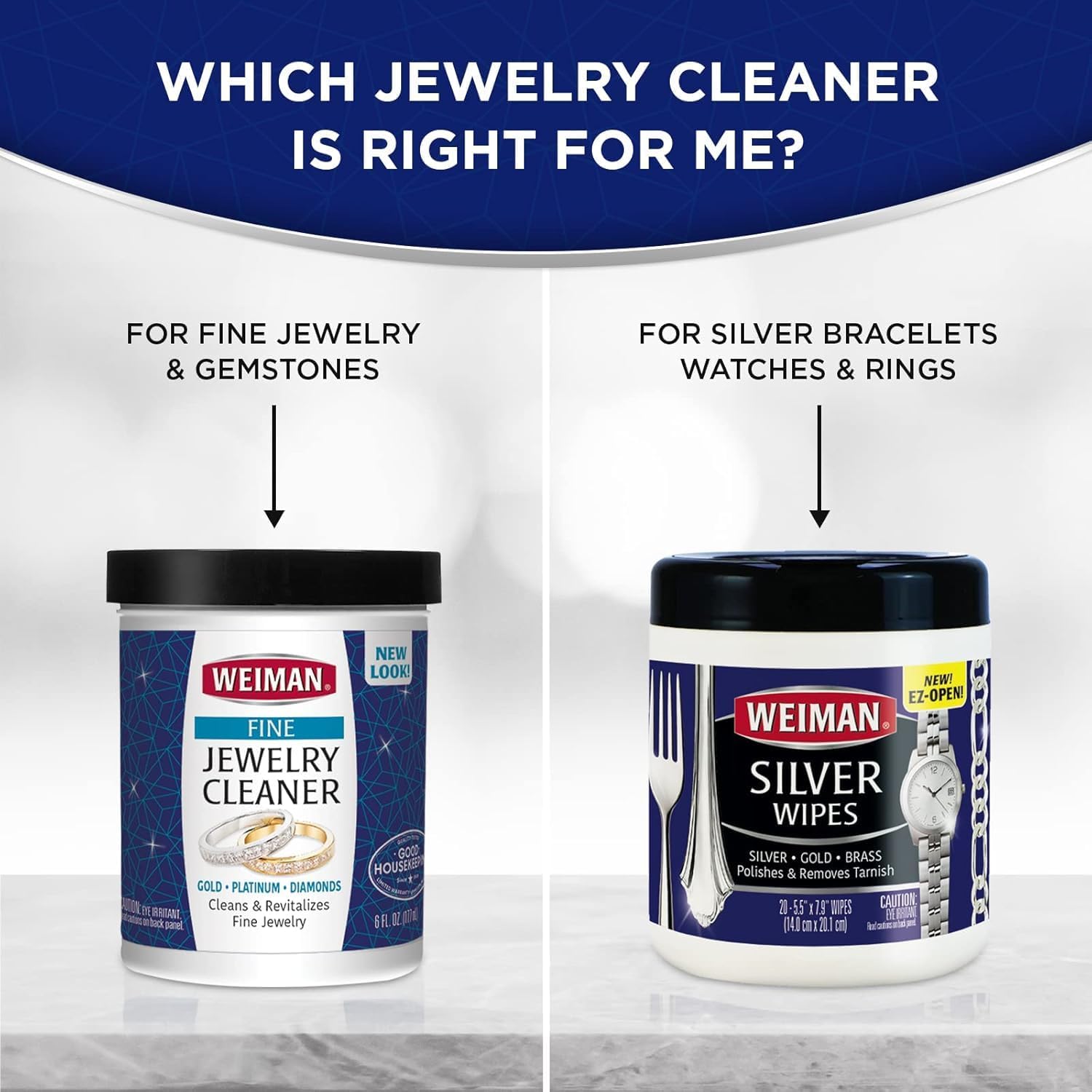 Weiman Fine Jewelry Cleaner Liquid with Brush 6 Oz 1