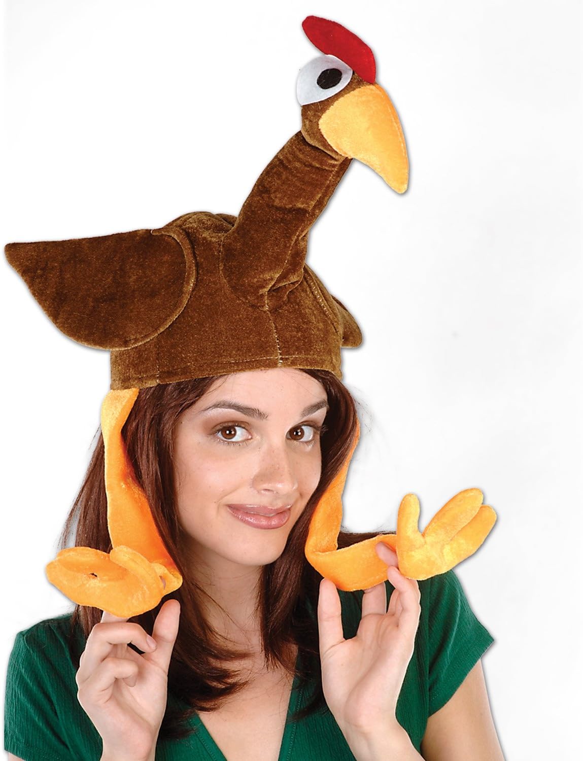 Beistle Plush Gobbler Turkey Hat for Men