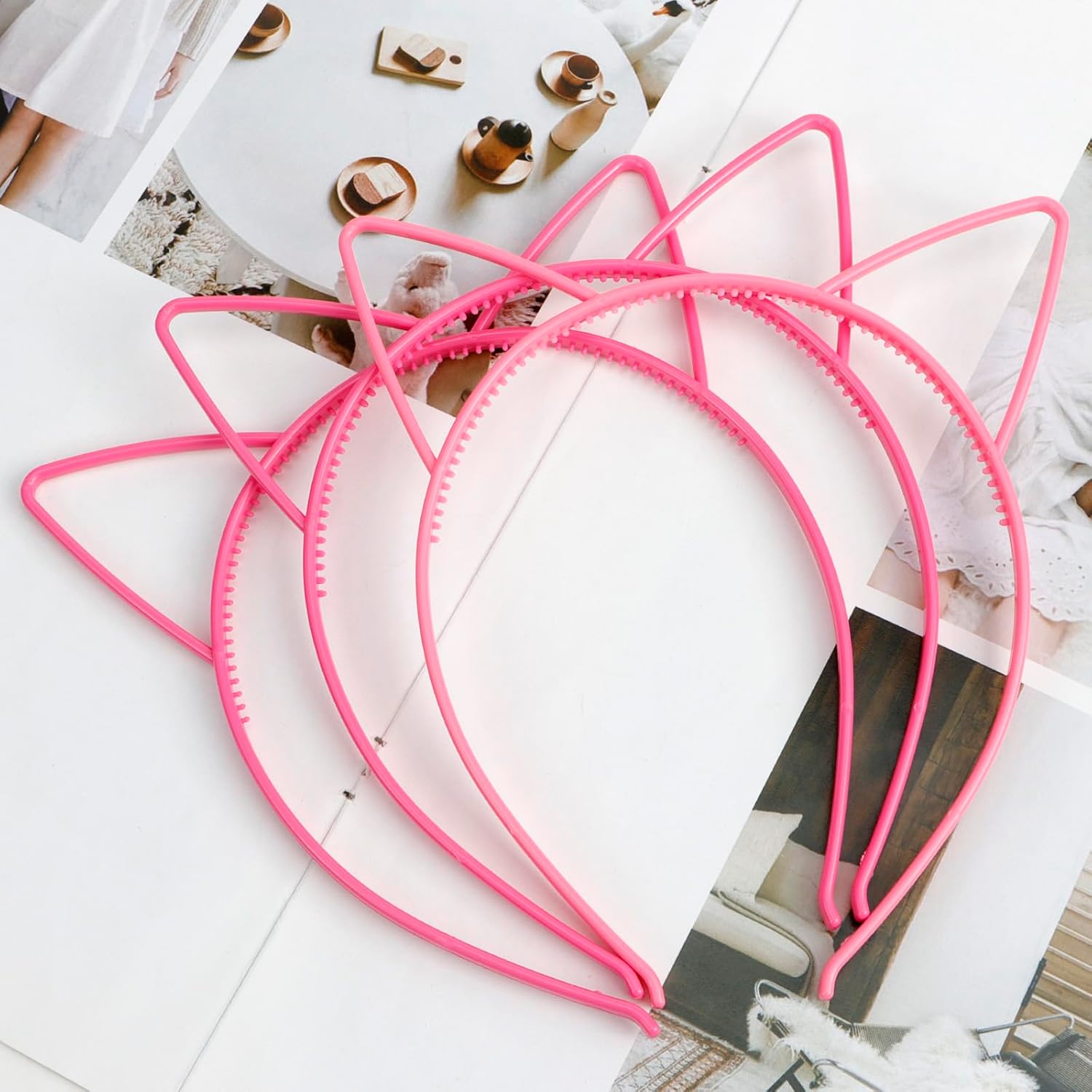 36Pcs Cat Ears Headbands for Women Girls Party Decorations