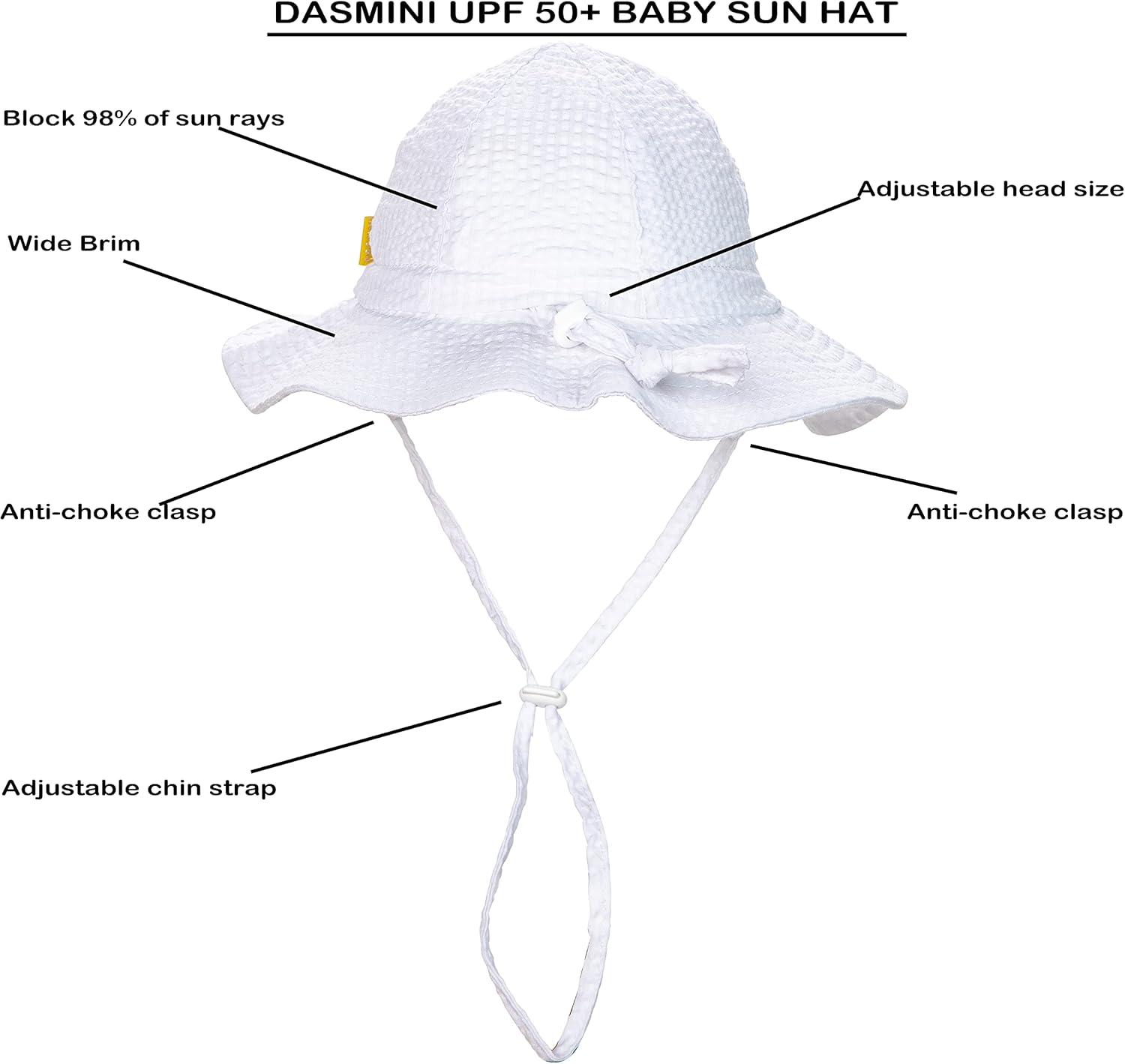 Baby Toddler UPF 50 Seersucker Bucket Hat