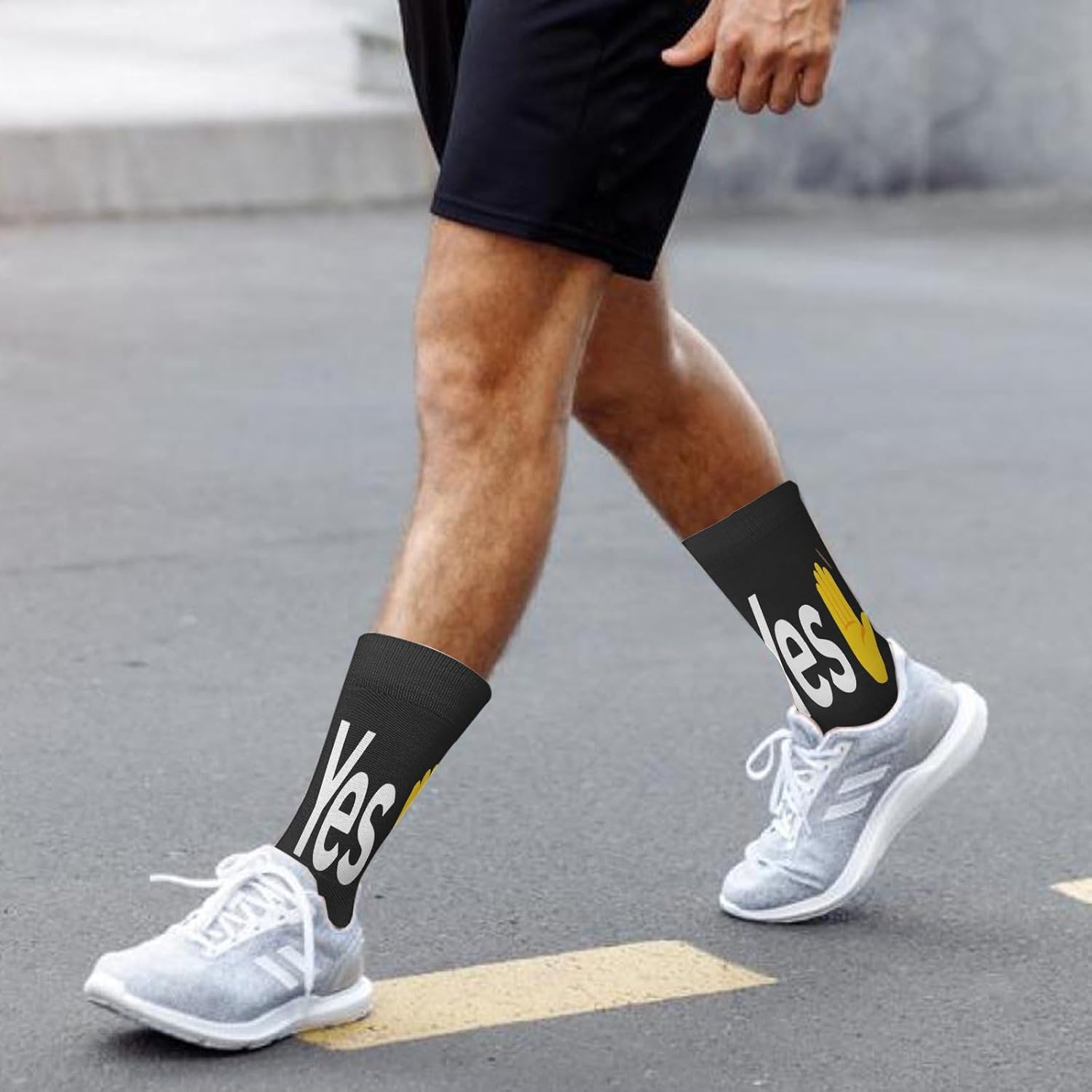 F Yes Thigh High Socks for Boys Duck Boot Socks