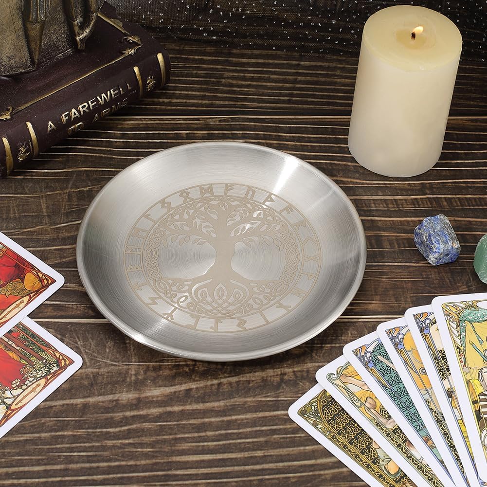 Tree of Life Altar Plate Jewelry Dish for Meditation and Incense