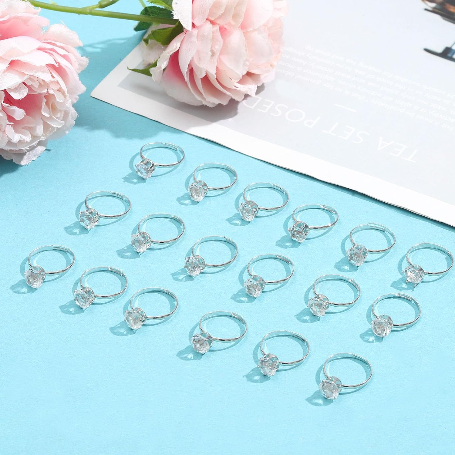 NEWITIN 120 Piece Diamond Engagement Ring Set