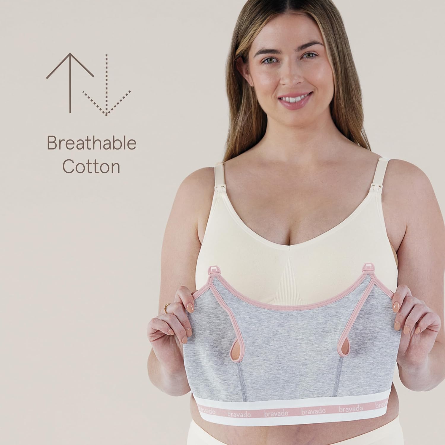 Bravado Designs Pumping Bra Hands Free Clip and Pump S-XL