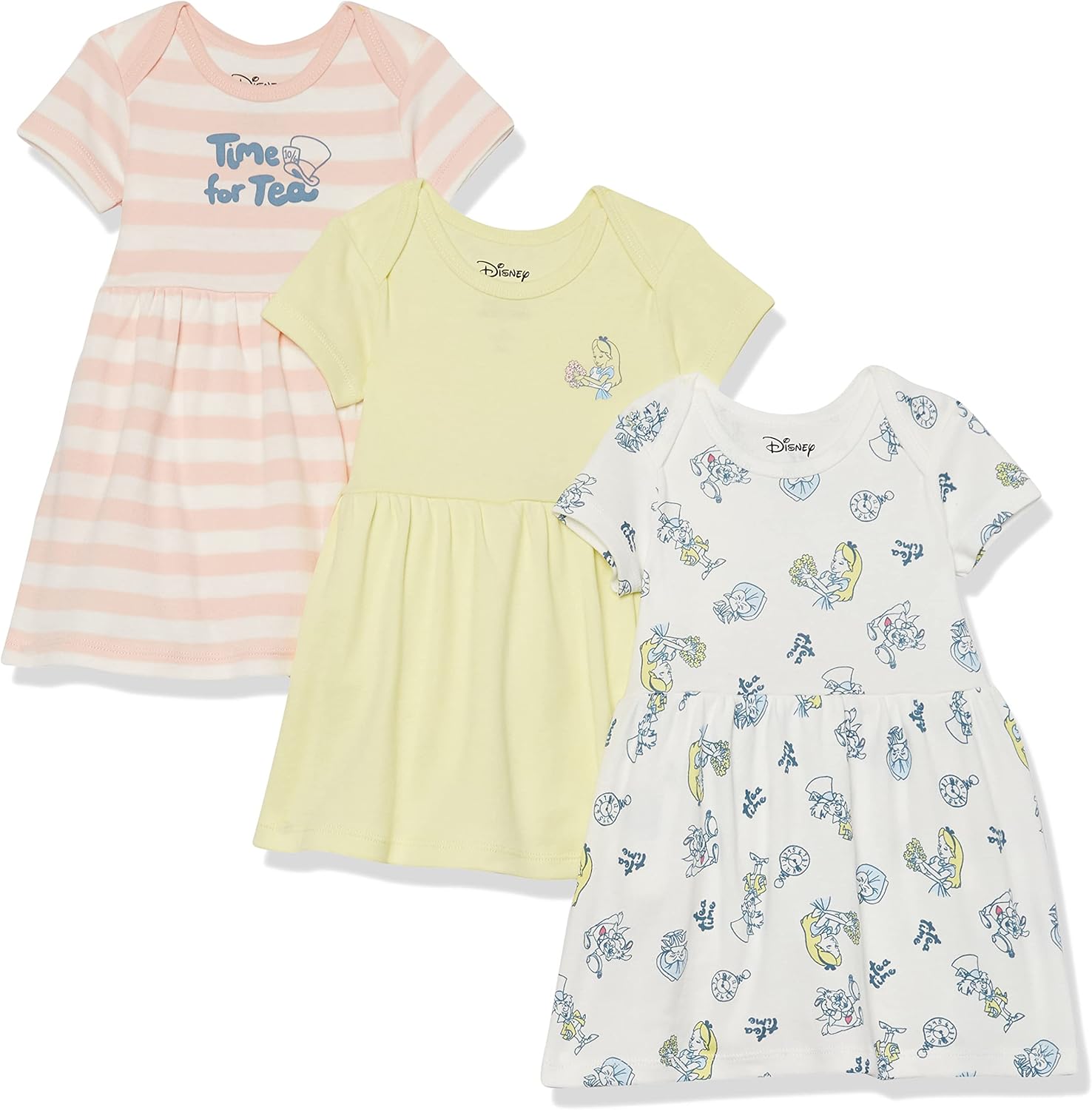 Amazon Essentials Disney Marvel Star Wars Princess Girls Dress Pack of 3