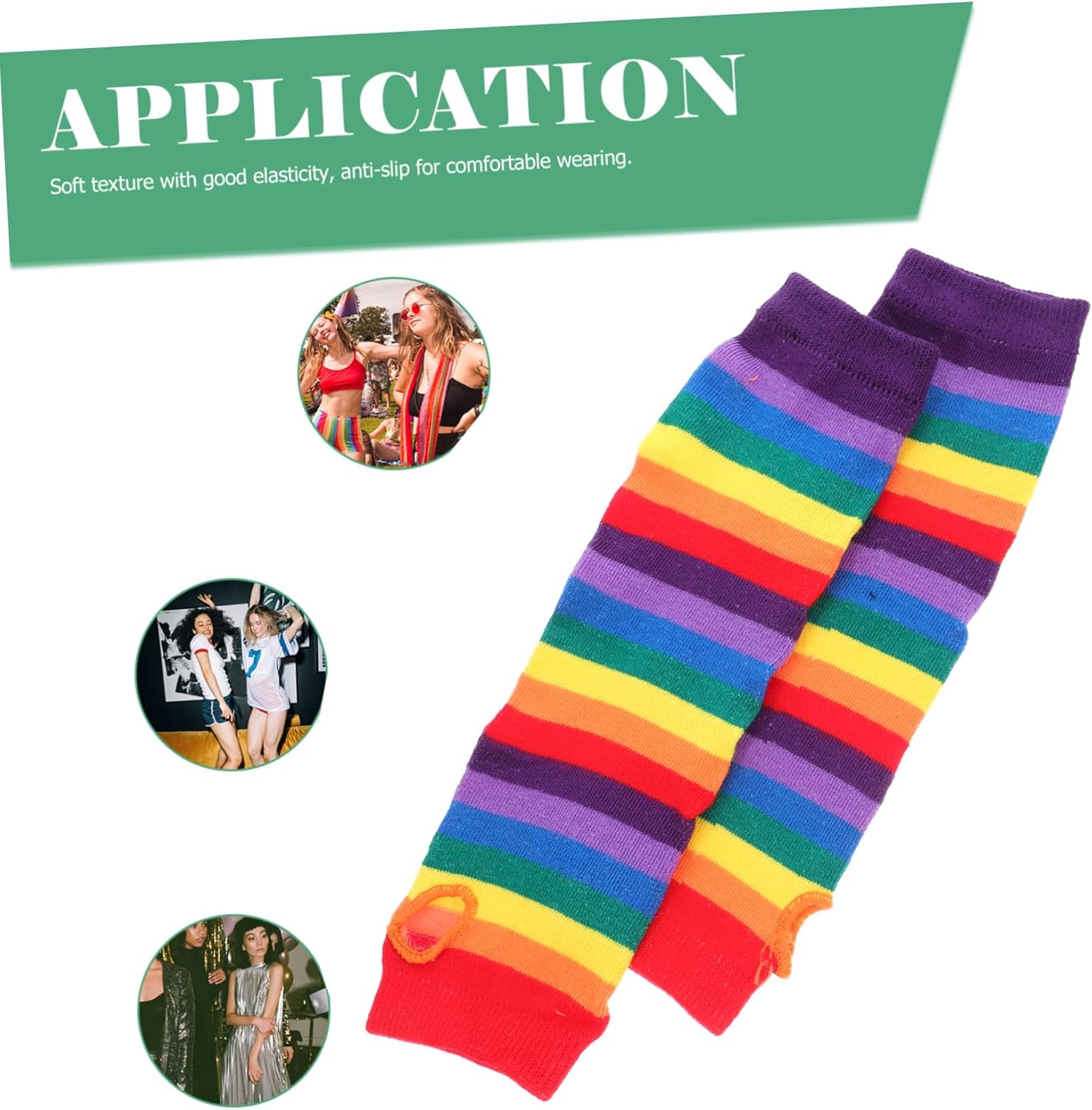 Rainbow Arm Warmers for Women Girls Boys