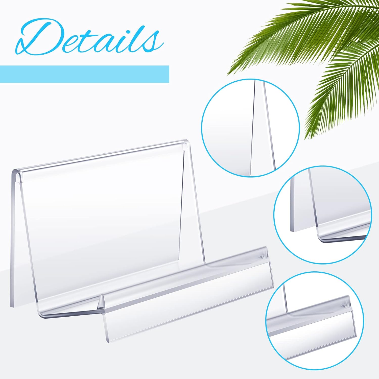 Qunclay 2 Pcs Clear Acrylic Purse Display Stand