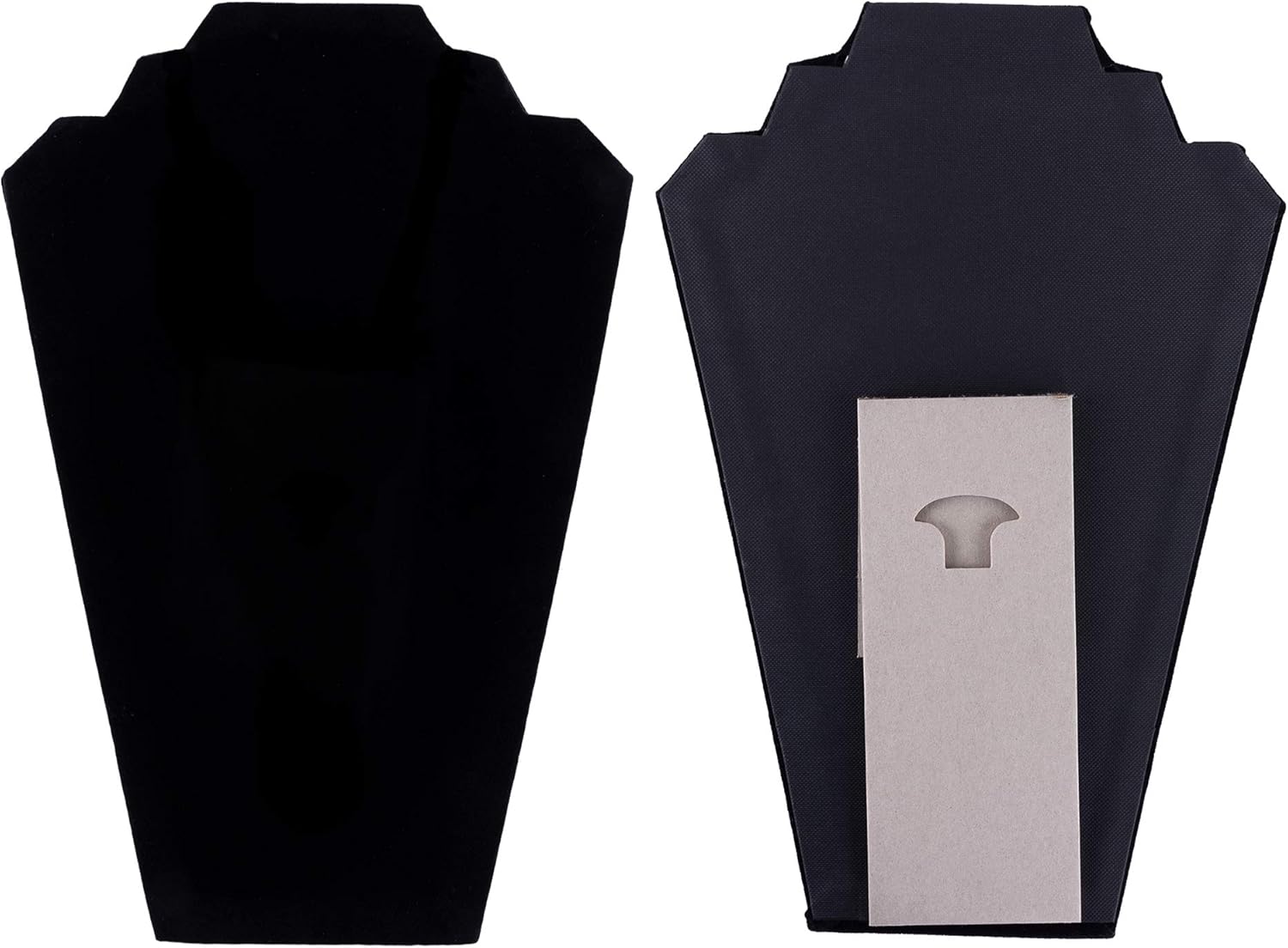 Super Z Outlet 125 Inch Black Velvet Jewelry Tower Stand 6 Pieces