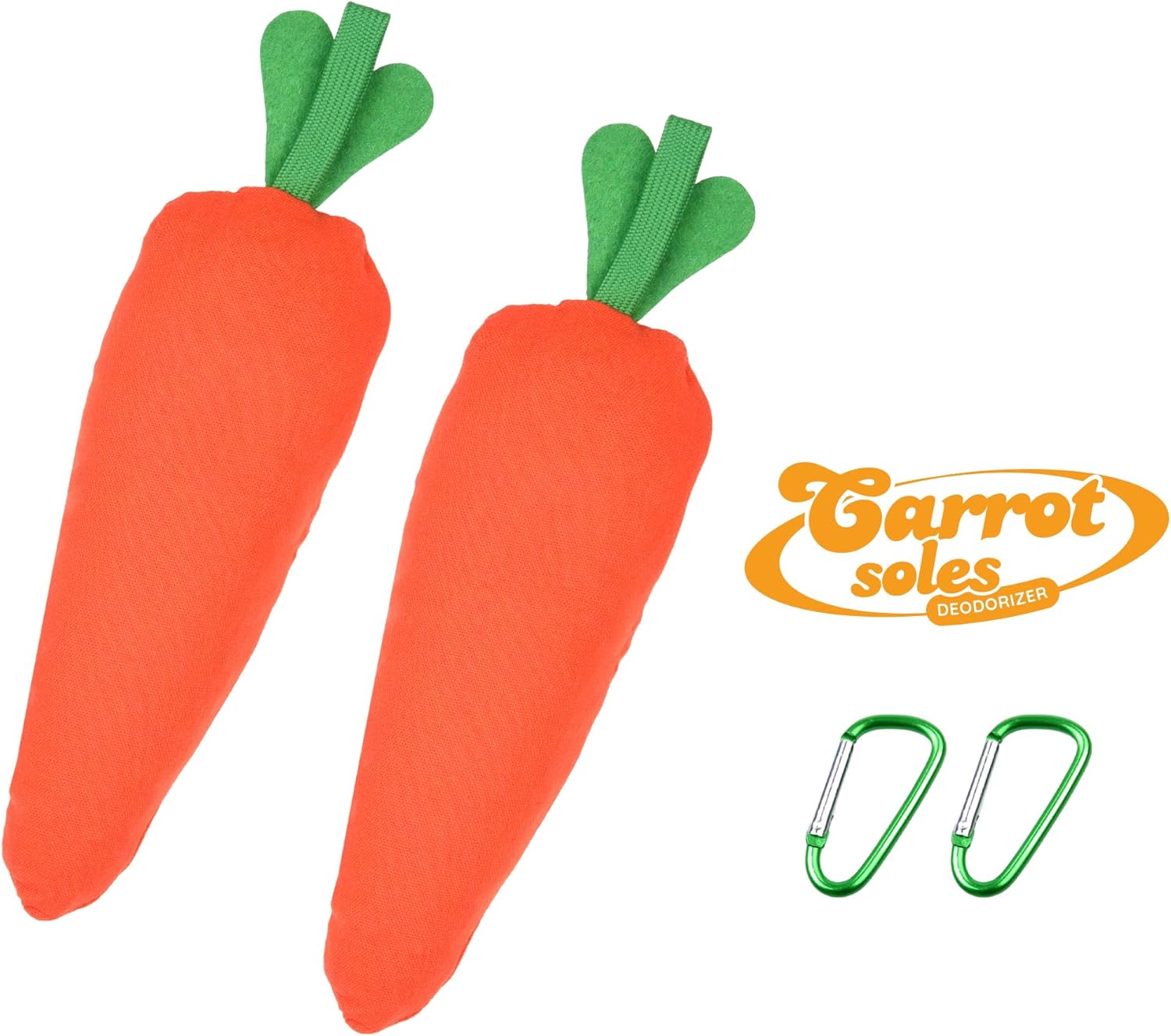 Carrotsoles 2 Pack Shoe Deodorizer with Bamboo Charcoal and Lavender