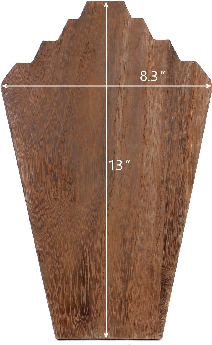 Ikee Design 2 Pcs Lightweight Wooden Necklace Display