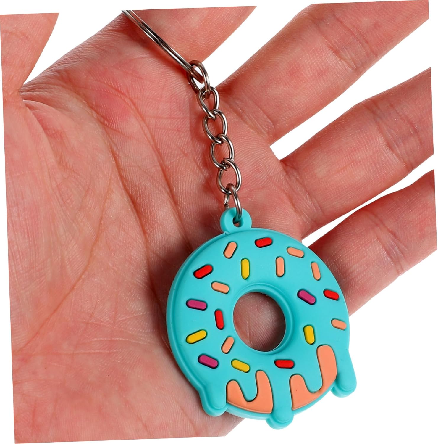 BESPORTBLE 12Pcs Cute Donut Design Keychain