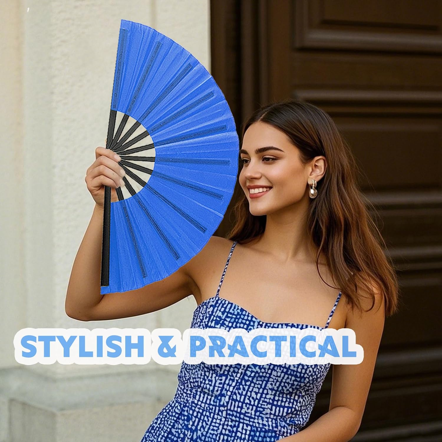 10 Pcs Foldable Clap Dance Fans for Raves and Festivals