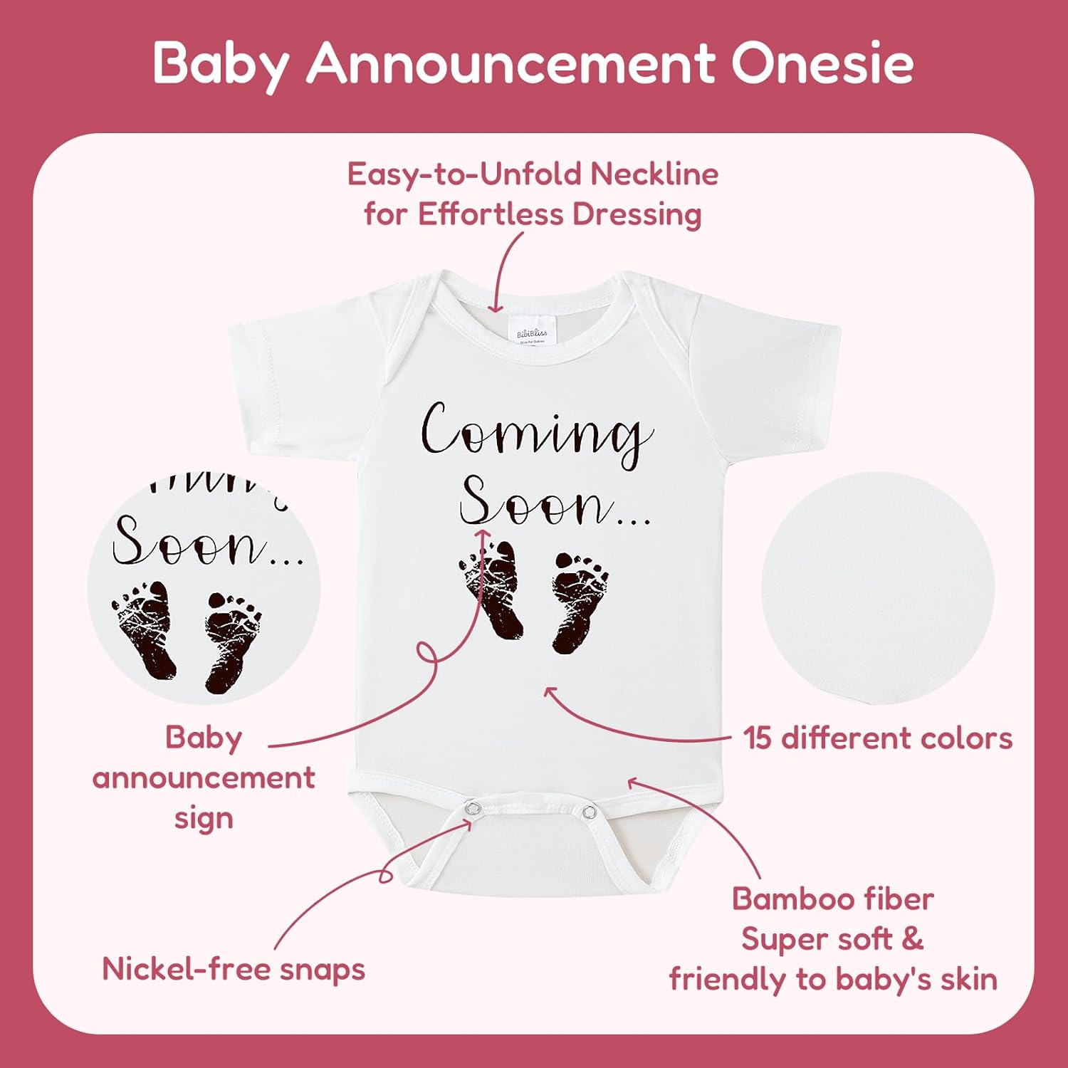 Funny Pregnancy Announcement Bodysuit for Grandparents 1