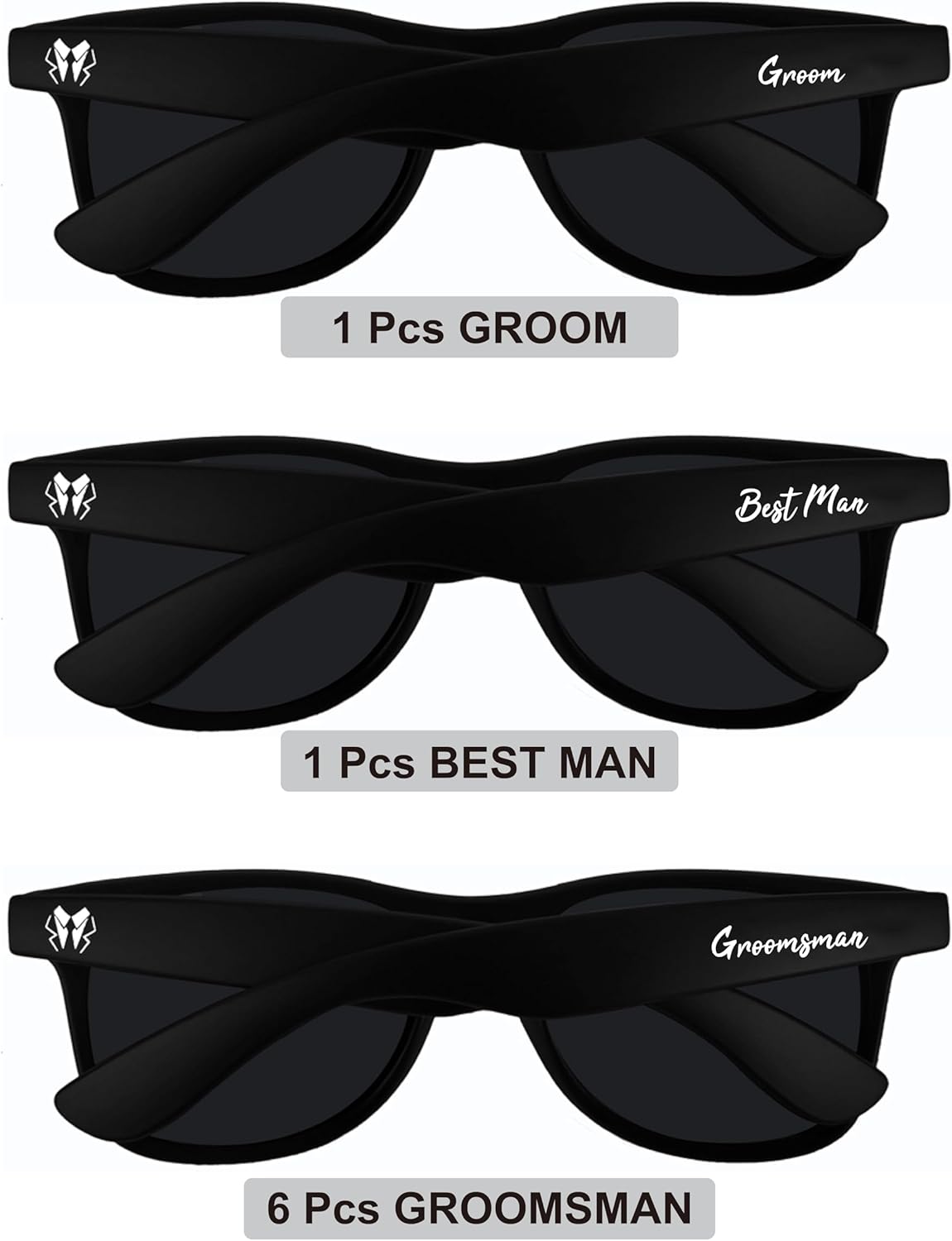 8 Pack Groomsmen Sunglasses - Wedding Accessories